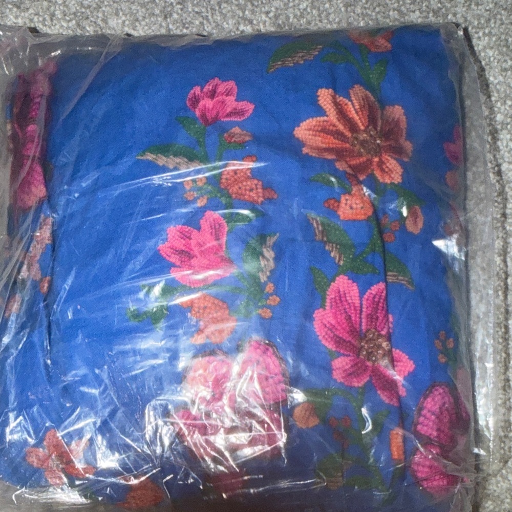 NEW FARM Rio Summer Fruit Scarf Blue/Pink Mini Dress - Picture 7 of 10